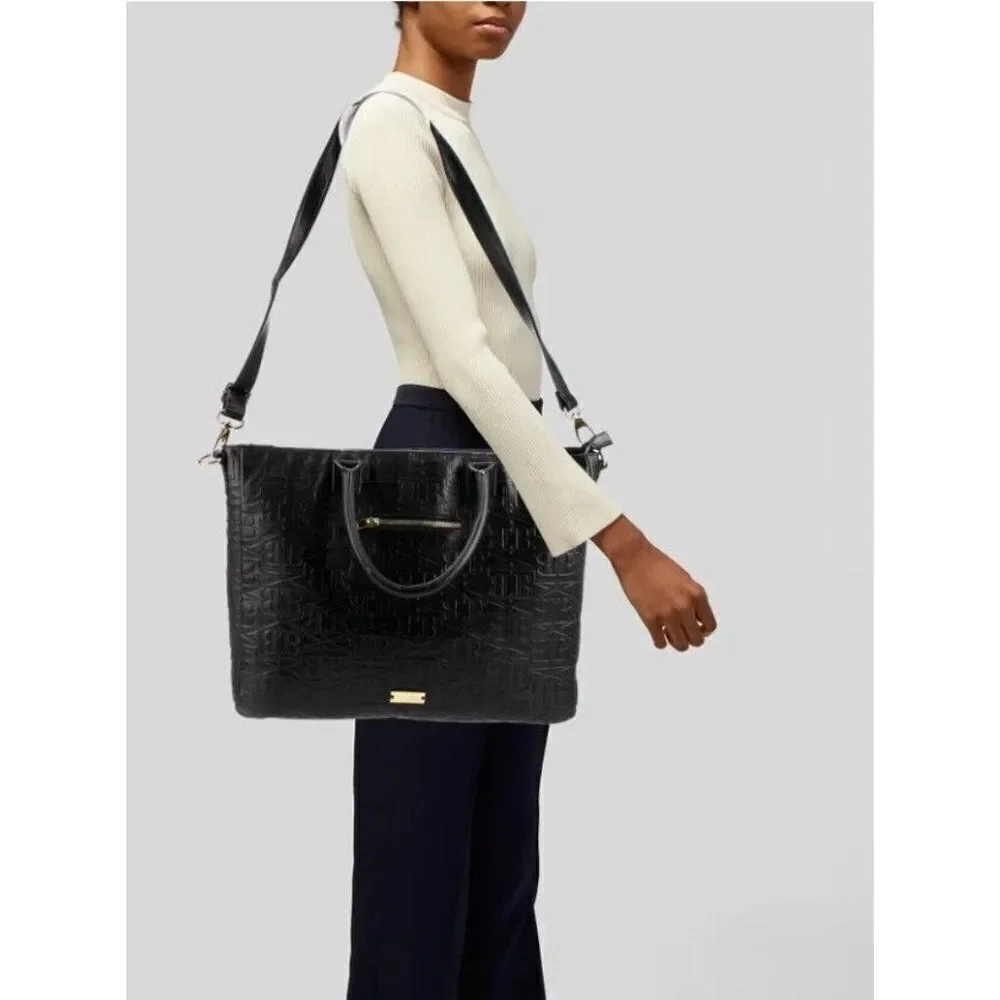 Badgley Mischka Debossed Handle Bag